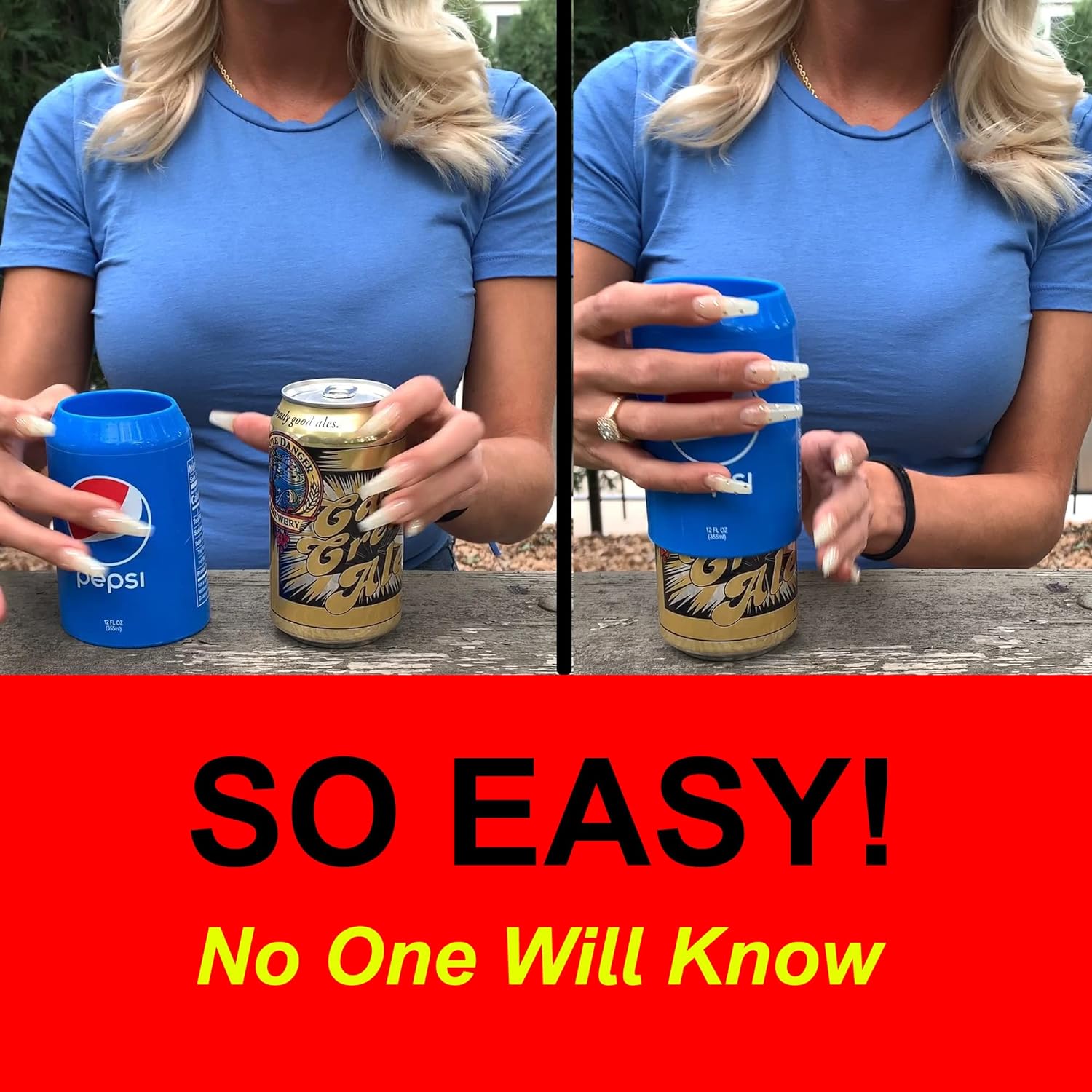 Akkeel Direct Beer Can Covers, Beer Sleeve, Can Cover with Easy On & Off Design - Perfect for Outdoor Parties, Parks, Travel, Beach & Sporting Event – Ultimate Solution to Hide a Beer – Pack of 6 - Image 5